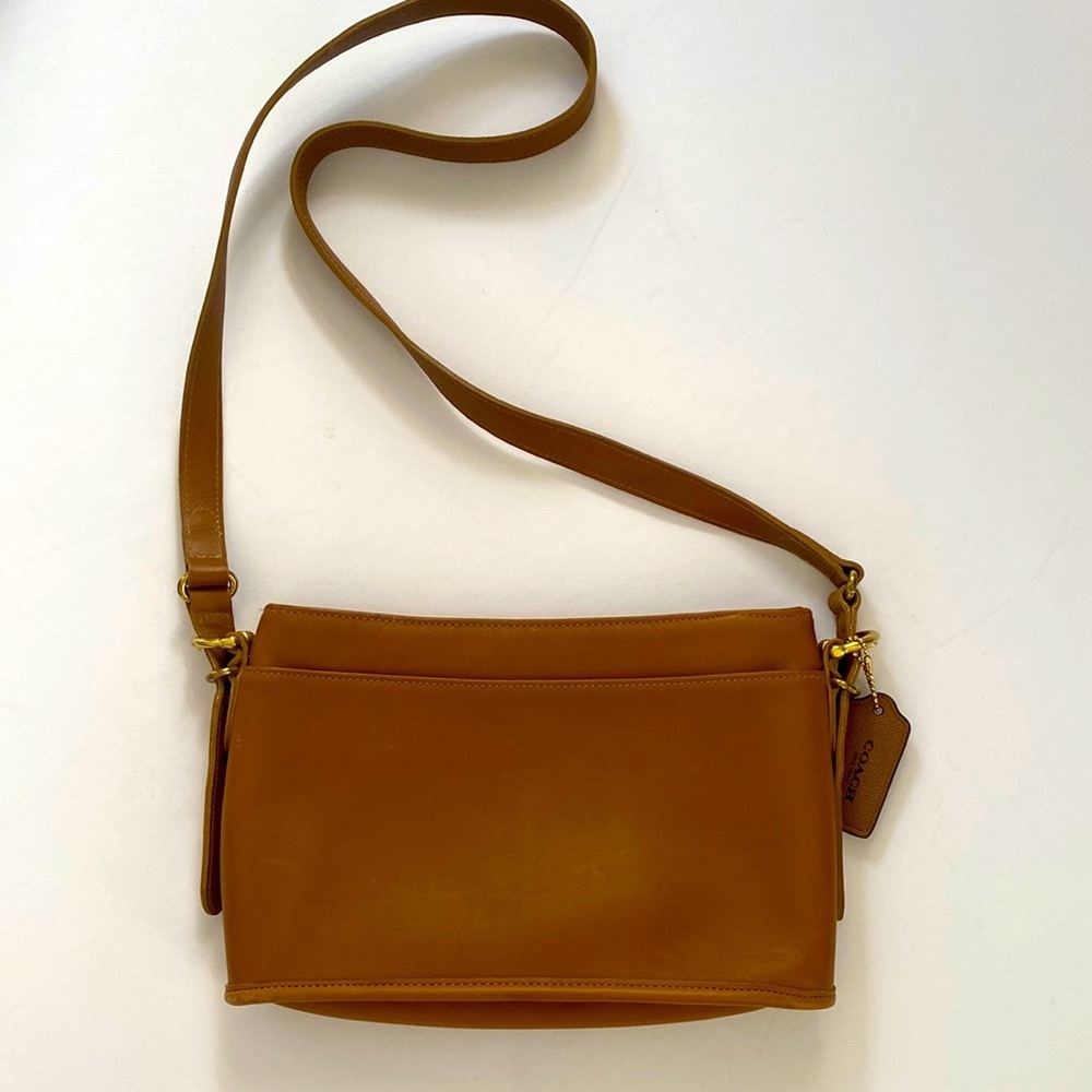 Coach Vintage 9802 Rare Equestrian Bag Tan And Brass… Gem